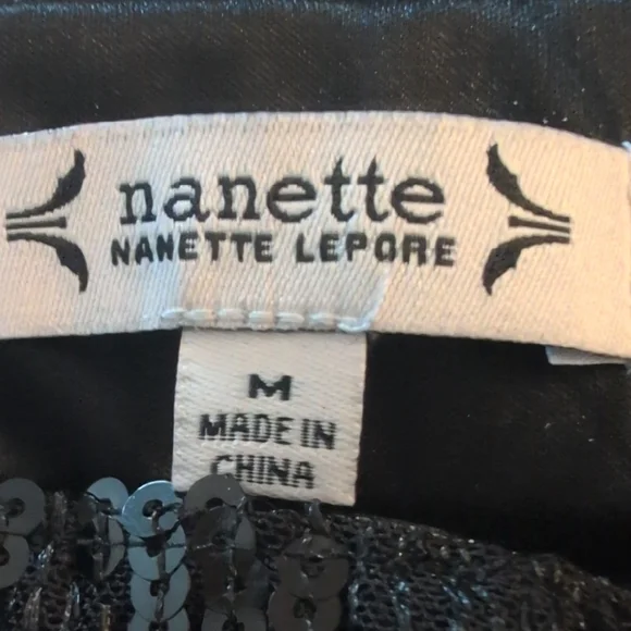 Nanette Lepore Black Sequin Pants - Picture 4 of 4